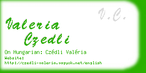 valeria czedli business card
