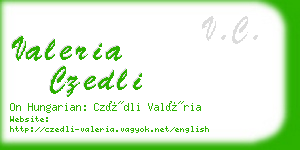 valeria czedli business card